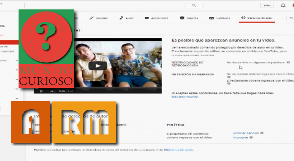 MUNDO CURIOSO Episodio 1 “Youtube y los derechos de copyright”